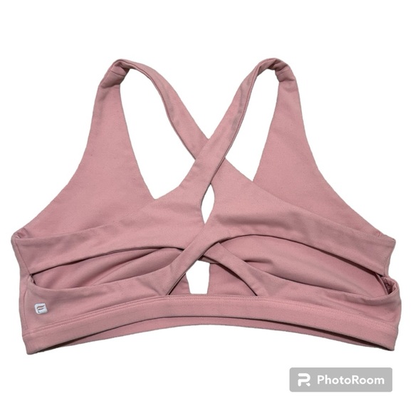Fabletics Twist Front Sports Bra in Blush Pink - Picture 4 of 6